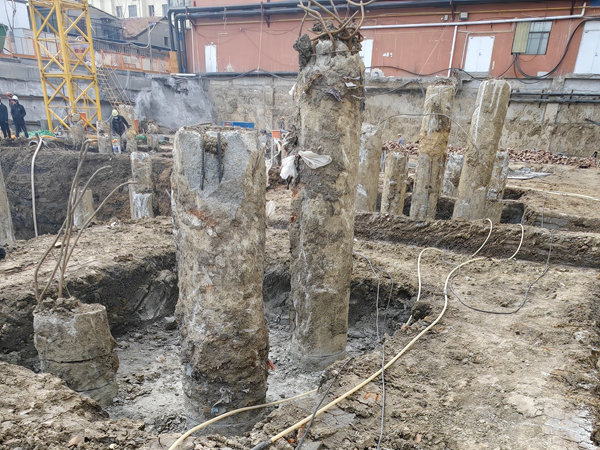 灌注桩桩头破除